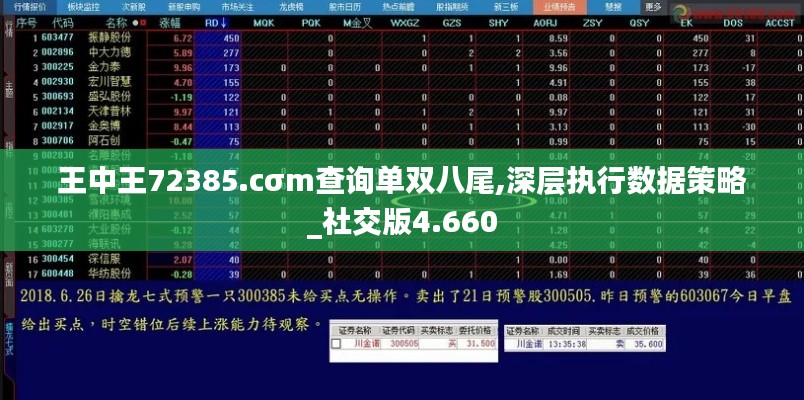 王中王72385.cσm查询单双八尾,深层执行数据策略_社交版4.660