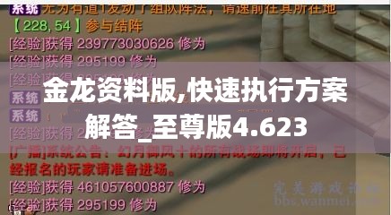 金龙资料版,快速执行方案解答_至尊版4.623