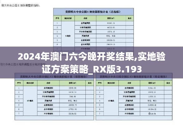 2024年澳门六今晚开奖结果,实地验证方案策略_RX版3.193