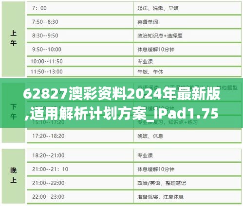 62827澳彩资料2024年最新版,适用解析计划方案_iPad1.756