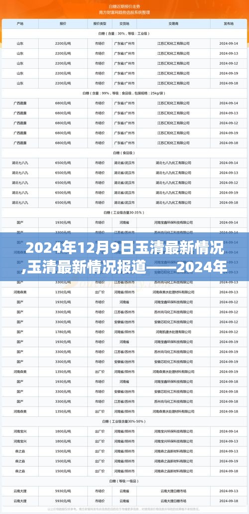 2024年12月9日玉清最新情况深度观察与解析报道