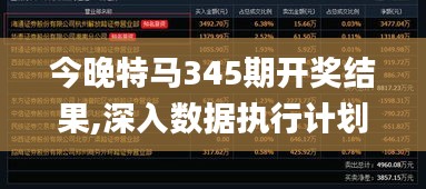 今晚特马345期开奖结果,深入数据执行计划_游戏版2.873