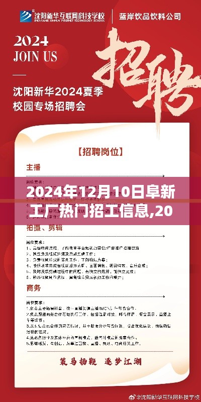 2024年12月10日阜新工厂热门招工信息详解