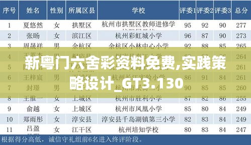 新粤门六舍彩资料免费,实践策略设计_GT3.130