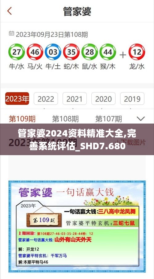 管家婆2024资料精准大全,完善系统评估_SHD7.680