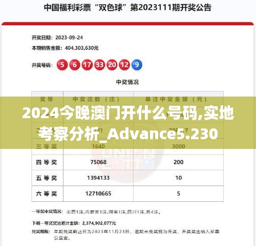 2024今晚澳门开什么号码,实地考察分析_Advance5.230