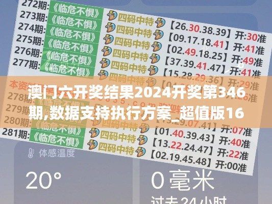 澳门六开奖结果2024开奖第346期,数据支持执行方案_超值版16.451