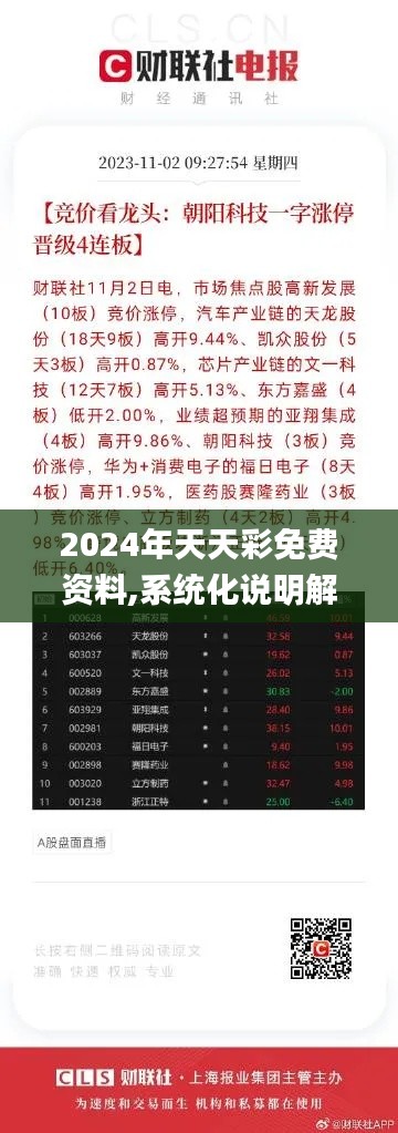 2024年天天彩免费资料,系统化说明解析_KP5.494