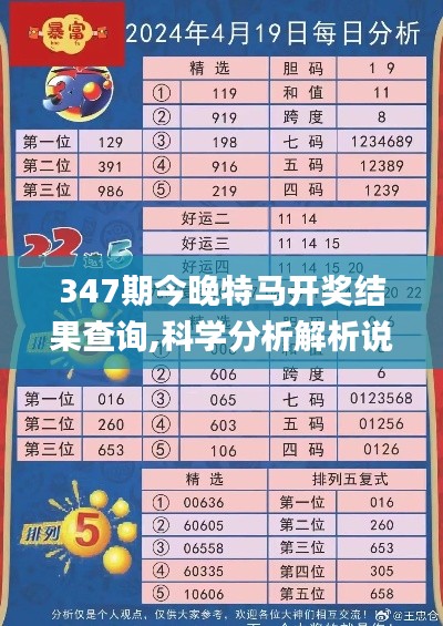 347期今晚特马开奖结果查询,科学分析解析说明_基础版2.545