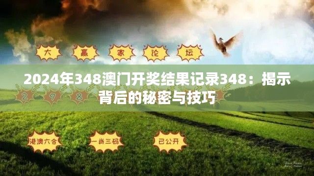 2024年348澳门开奖结果记录348：揭示背后的秘密与技巧