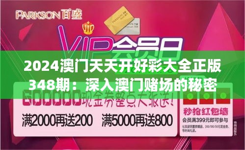 2024澳门天天开好彩大全正版348期：深入澳门赌场的秘密