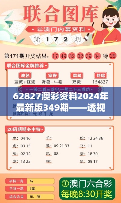 62827澳彩资料2024年最新版349期——透视最新一期的规律与特征