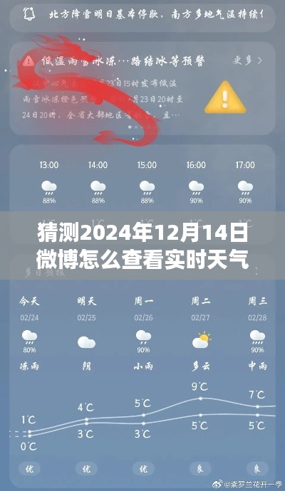 揭秘微博实时天气预测，以2024年12月14日为例，如何查看未来天气动态？