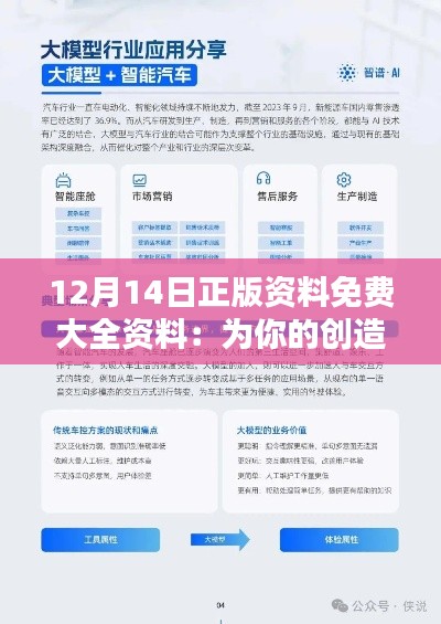 12月14日正版资料免费大全资料：为你的创造力提供燃料