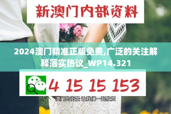 2024澳门精准正版免费,广泛的关注解释落实热议_WP14.321