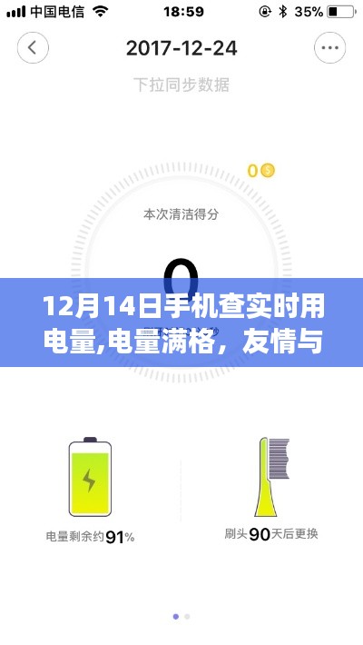 12月14日电量满格，友情与陪伴的温度——手机实时用电量温馨故事