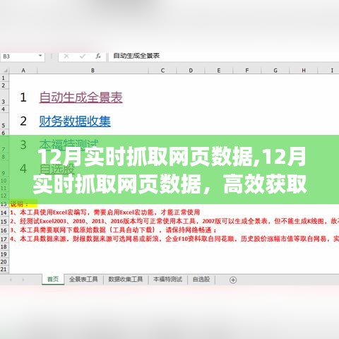 12月实时抓取网页数据，高效获取信息的策略与技巧全解析