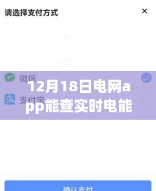 12月18日电网APP实现实时电能金额查询功能，轻松掌握用电开销