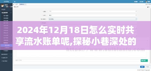 探秘小巷深处的流水账单共享小店，实时共享流水账单新体验（2024年12月18日）