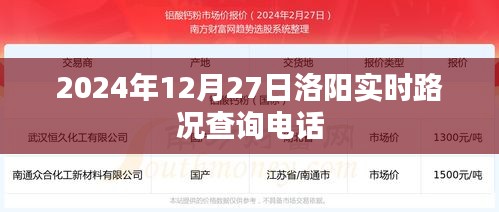 洛阳实时路况查询电话（最新更新至2024年）