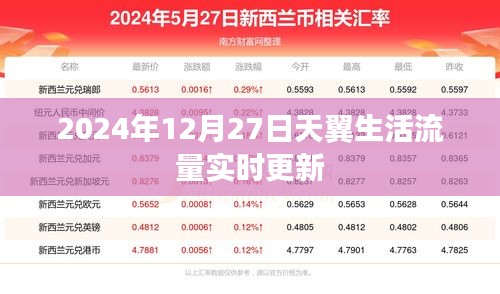 天翼生活流量实时更新，数据同步至2024年12月27日