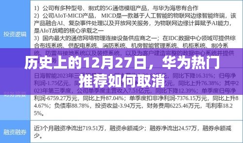 华为热门推荐取消方法，历史上的这一日揭秘