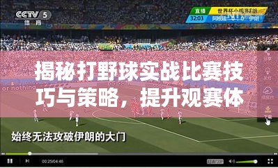 揭秘打野球实战比赛技巧与策略，提升观赛体验，实战视频全解析