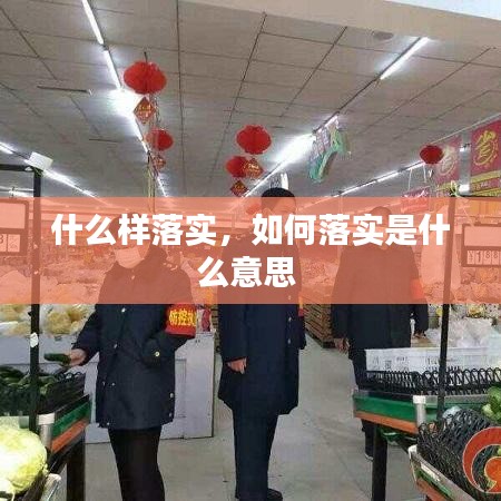 什么样落实，如何落实是什么意思 