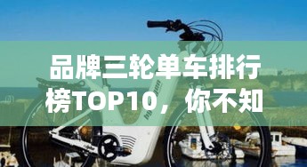 品牌三轮单车排行榜TOP10，你不知道的优质选择！