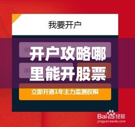 开户攻略哪里能开股票账户？详细解析开户渠道与操作指南！