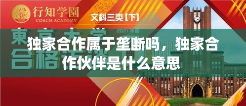 独家合作属于垄断吗，独家合作伙伴是什么意思 