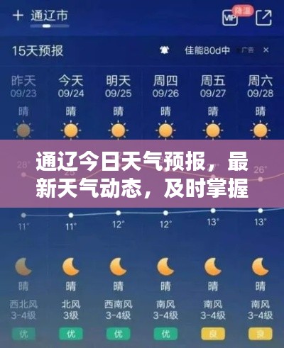 通辽今日天气预报，最新天气动态，及时掌握！