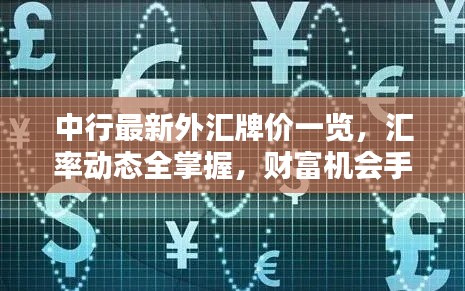 中行最新外汇牌价一览，汇率动态全掌握，财富机会手中抓！