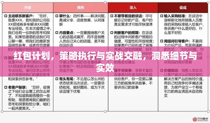 红包计划，策略执行与实战交融，洞悉细节与实效