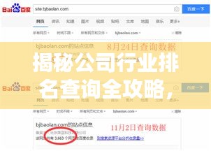 揭秘公司行业排名查询全攻略，轻松掌握企业行业地位！