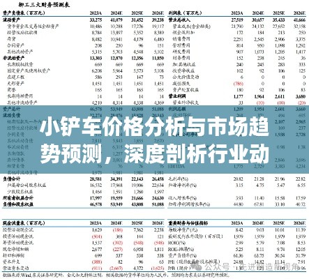 小铲车价格分析与市场趋势预测，深度剖析行业动向