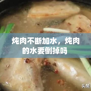 炖肉不断加水，炖肉的水要倒掉吗 