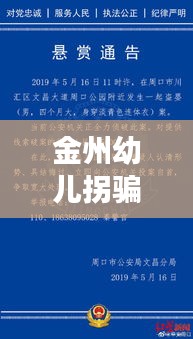 金州幼儿拐骗案最新进展揭秘，警方全力追踪，案件取得突破性进展！